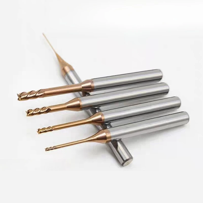 

high qualit HRC55 Deep Groove Tungsten Carbide Mills 2.4 Flutes Long Neck Milling Cutters CNC End Mill For Long Flute 1216.20mm