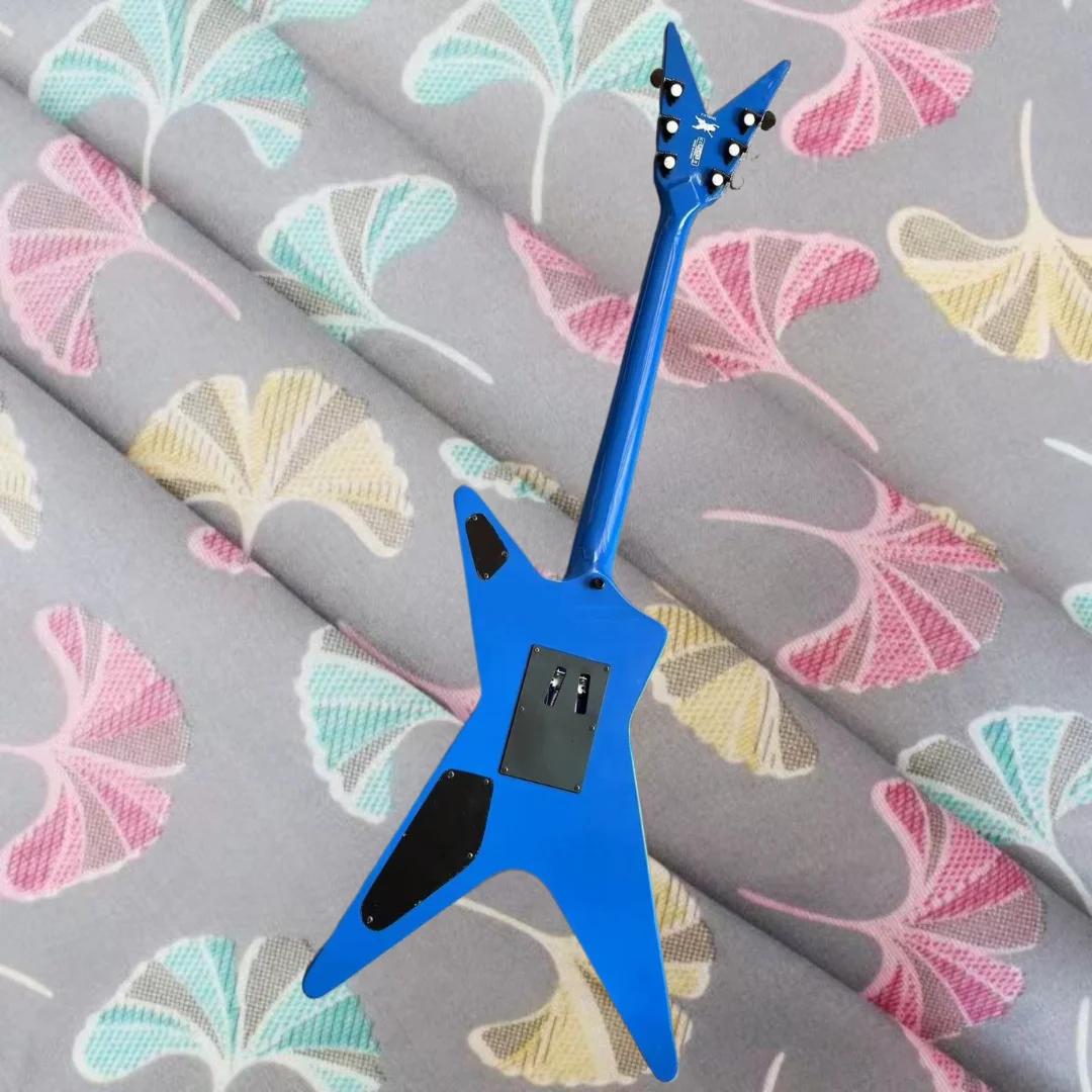 Electric guitar, factory customized, maple neck, peach blossom heart body, irregular shape, in stock, fast and free shipping