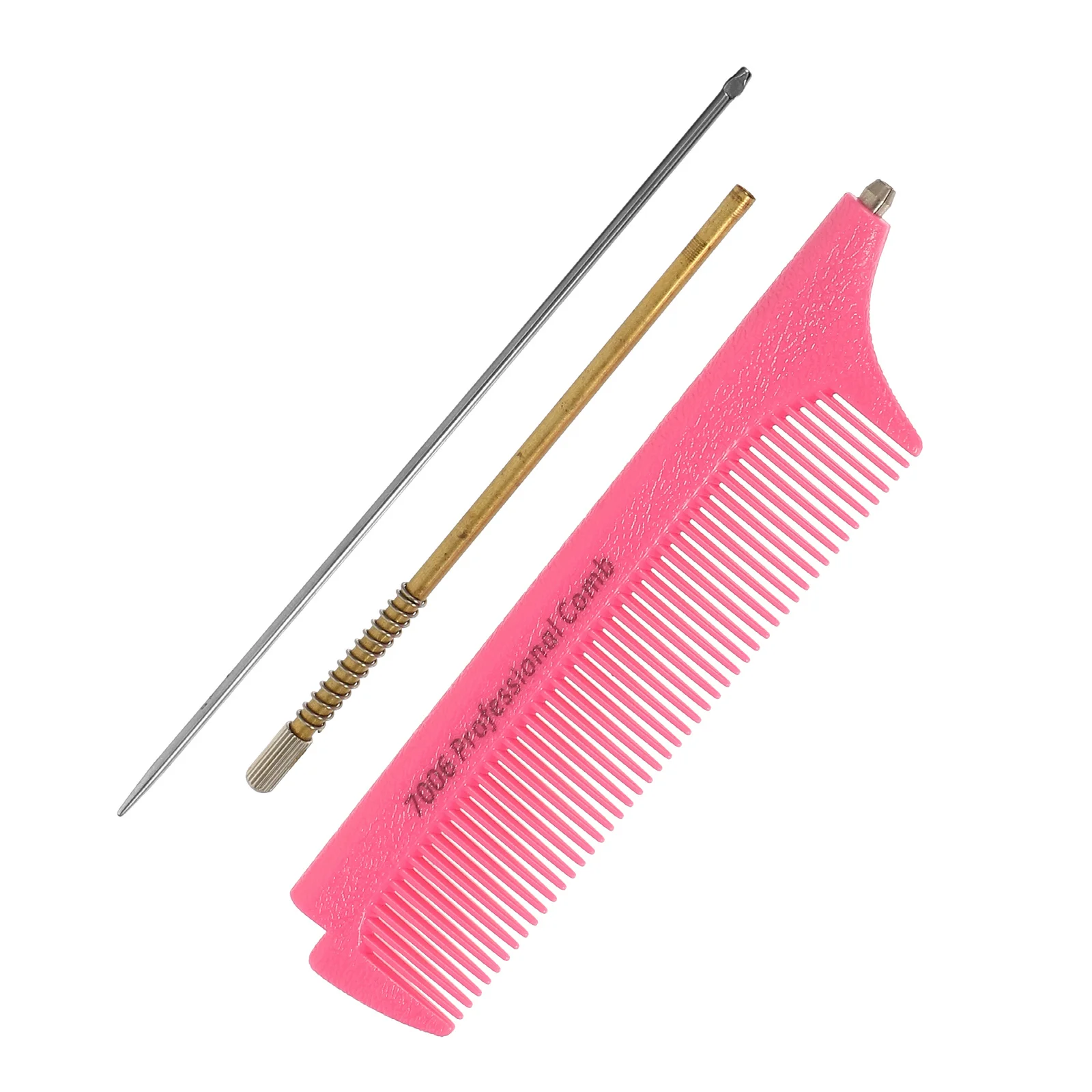 

1 шт. профессиональная расческа для хвоста с тонкими плотными зубцами, выдвижная пластиковая парикмахерская расческа для мужчин и женщин, длинные короткие волосы