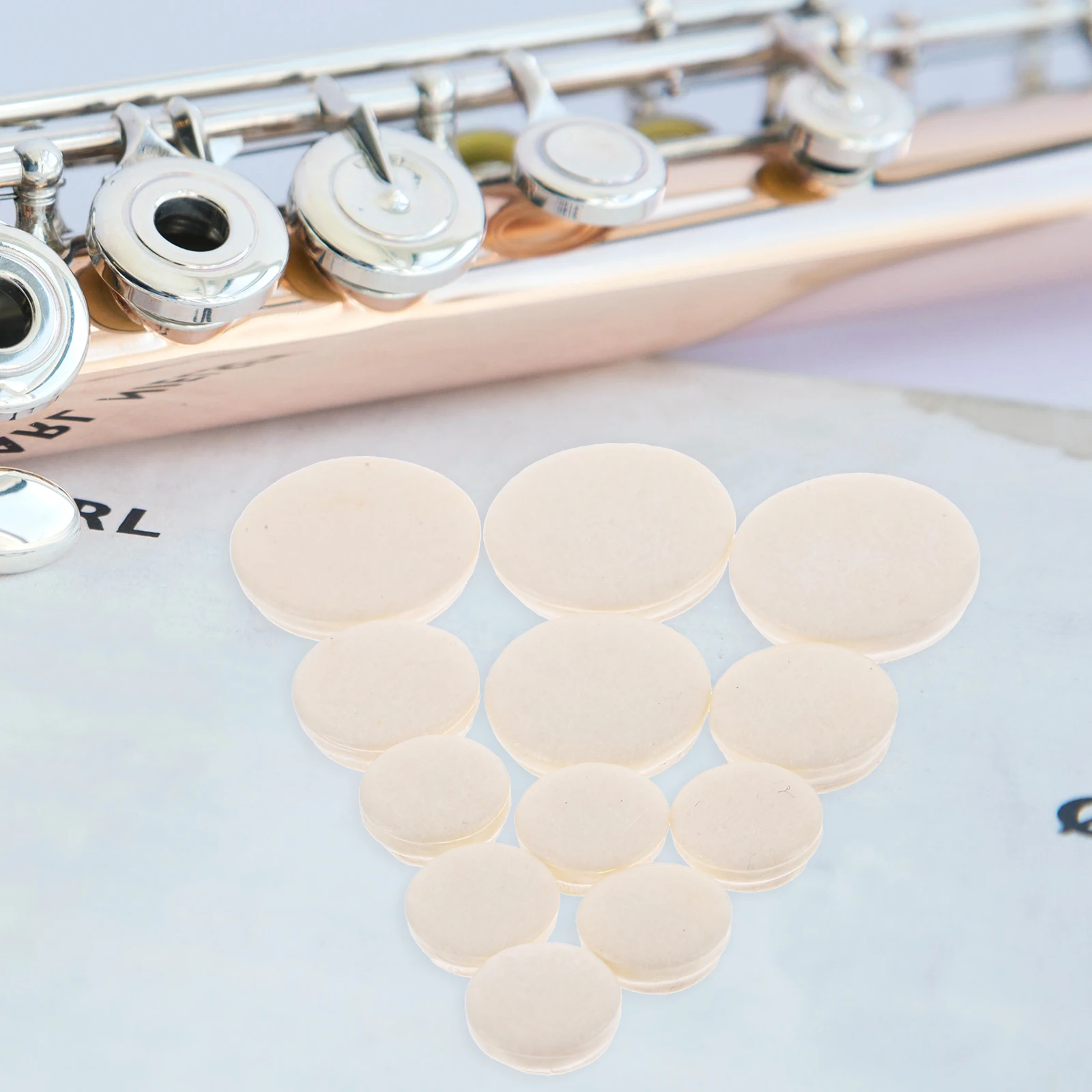 

17pcs Clarinet Pads Replacement Small Child Woodwind Instrument Pads Woodwind Instrument Accessories Non Adhesive Tight Seals