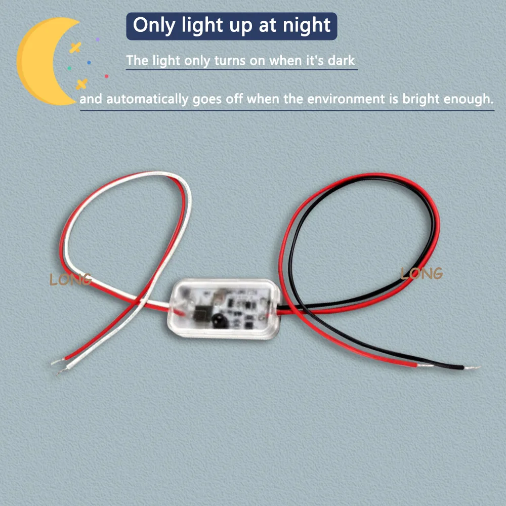 مفتاح مستشعر الضوء التلقائي على إيقاف مستشعر الضوء الكهروضوئي في الهواء الطلق مقاوم للماء IP66 تيار مستمر 12-75 فولت 3A لممر الدرج