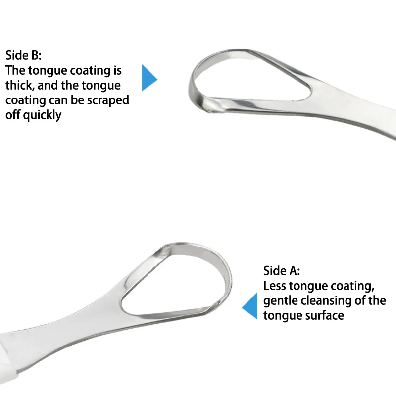 1 шт., скребок для языка с нескользящей ручкой из нержавеющей стали