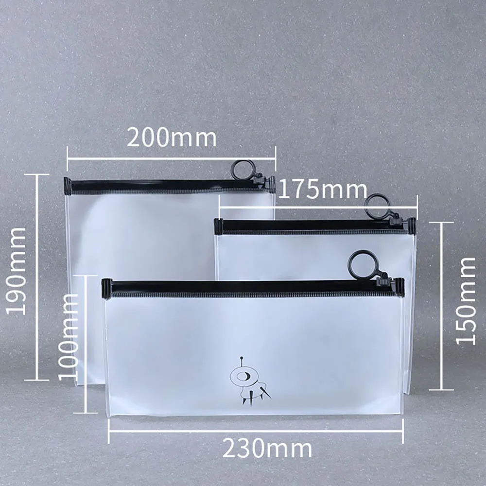 Travel Make Up PVC Frosted Makeup Cosmetics Bag Cosmetic Packaging Bag Exquisite Jewelry Travel Pouch Transparent Cosmetic Bags