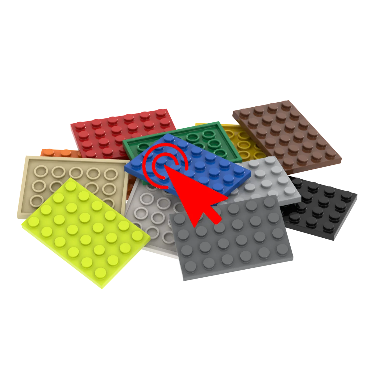 [Funbrick] 50&100&200 Stück Platte 2x4 3020 Kompatibel mit Bekannter Marke Bausteine Klassische Bausteine Spielzeug MOC DIY – Detail 15