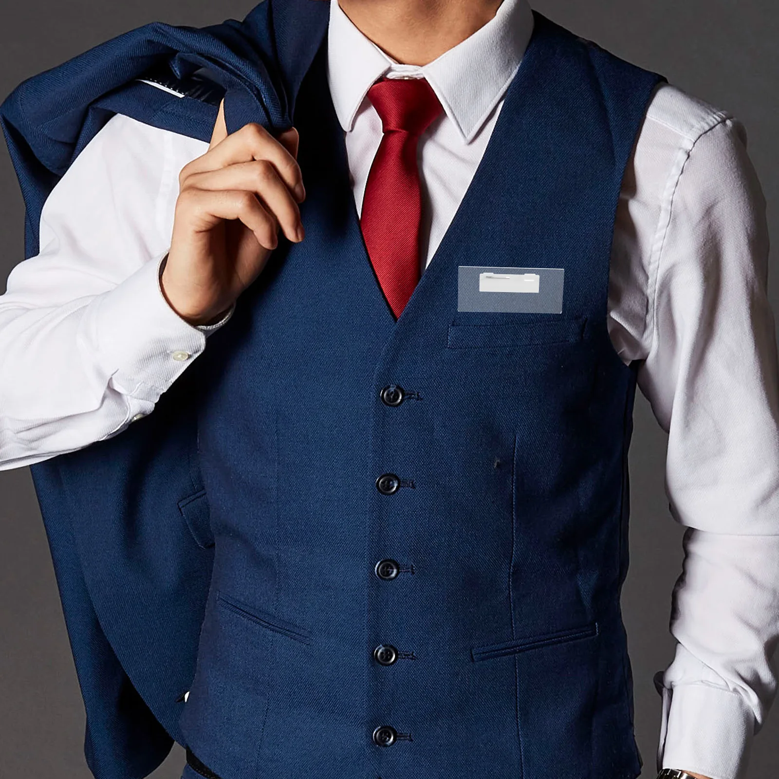 

10pcs Plug-In Badge Transparent Id Card Holder For Office Hotel School Work Badge Cases Name Tag Holders Students Cards Holders