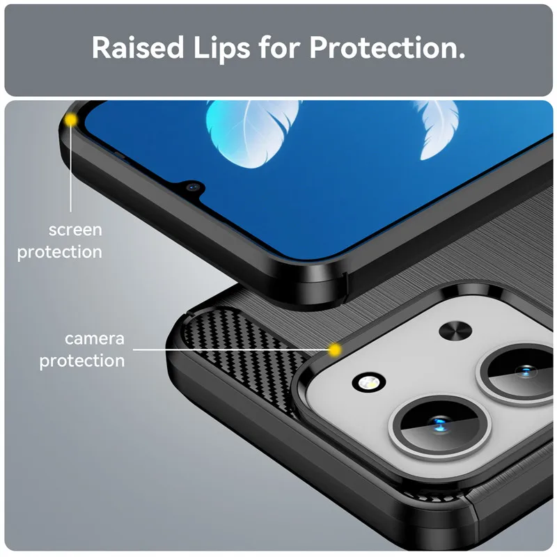 

Для Xiaomi Redmi 15C Global Case Xiaomi Redmi 15C Global Cover противоударный силиконовый матовый защитный чехол из ТПУ для телефона Redmi 15C