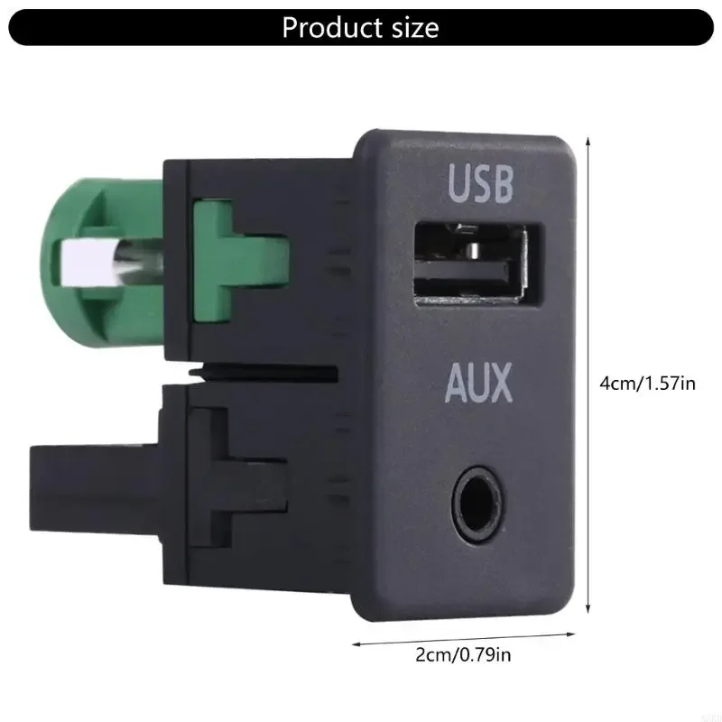 سهولة استبدال التثبيت AUX USB مفاتيح المنفذ المقبس والكابل USB AUX SLIPS مع كابل ل B6 B7 RCD510