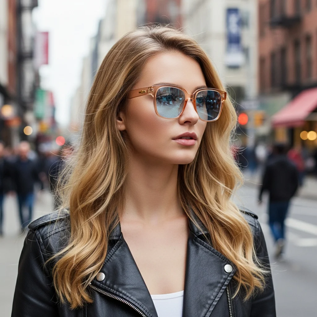 Macaron Color Square Large Frame Sunglasses Unisex UV400 Protection Summer Fresh Commuter Sunglasses 5282