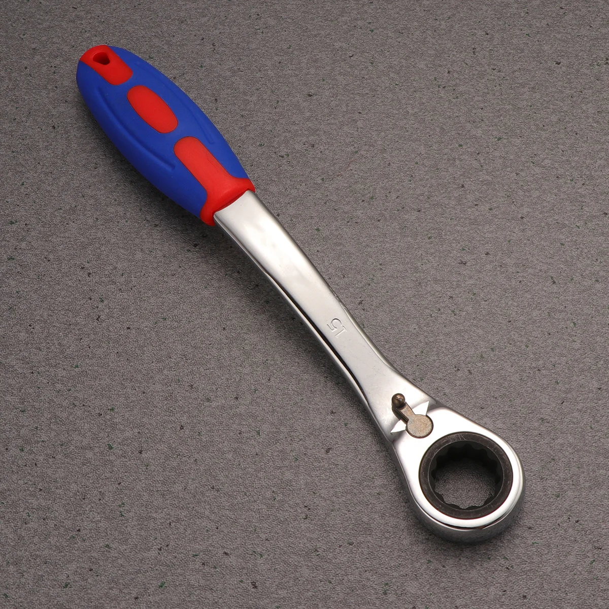 

15mm Two-Way Ratchet Wrench Quick Release Round Head Practical Spanner Tool for Repair Use Ratchet Wrench Quick-Release Spanner