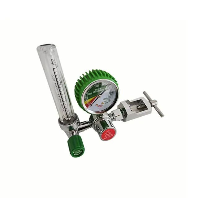 

Medical Oxygen Regulator Pressure Gauge Lower Oxygen Pressure From a Cylinder and Control Oxygen Flow Rates