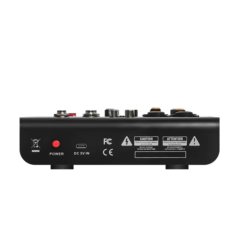 

GAX-A4 Professional Portable Digital Dj Console With USB Mixer Border 4 Channel Audio Mixer Black 1 PCS