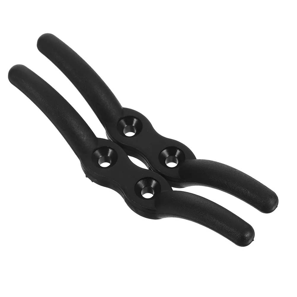 

2Pcs Adjustable Flag Pole Cleat Hook Strong Nylon Rope Holder for Sailing Boating Marine Outdoor Applications Flag Pole Mount