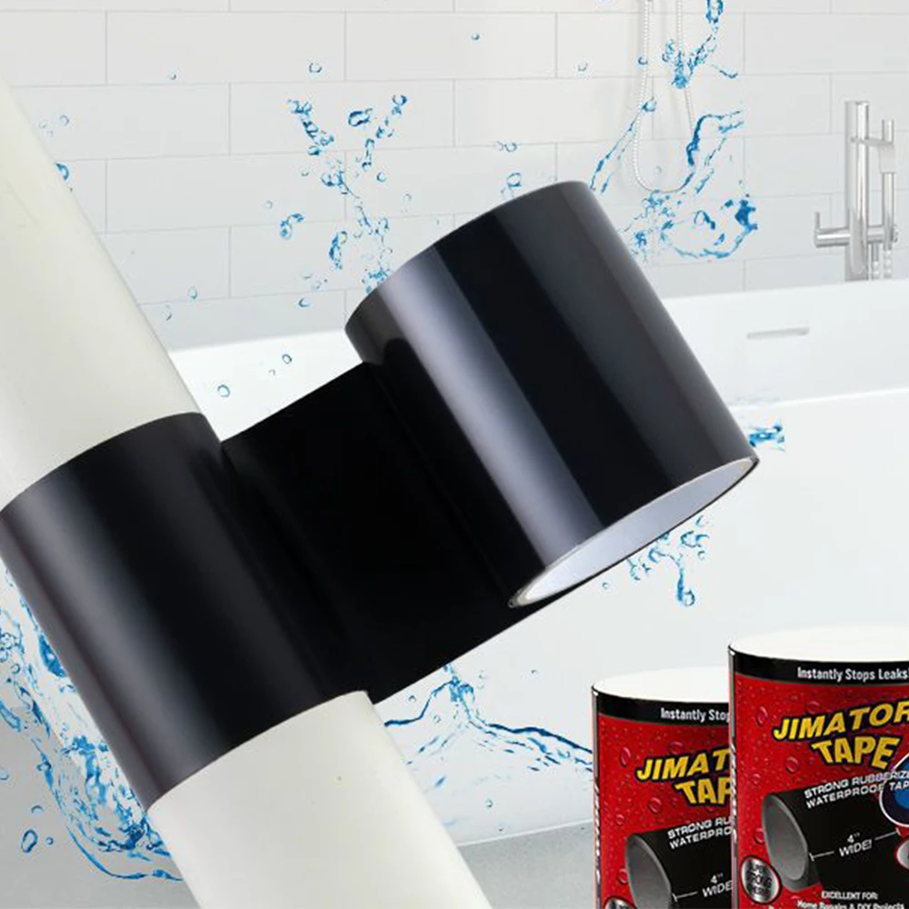 5/10x150cm Rubberized Waterproof Tape Strong Flex Anti Leakage Fix Tapes Adhesive Repair Stop Leak Seal Patch Sealant Duct Tape
