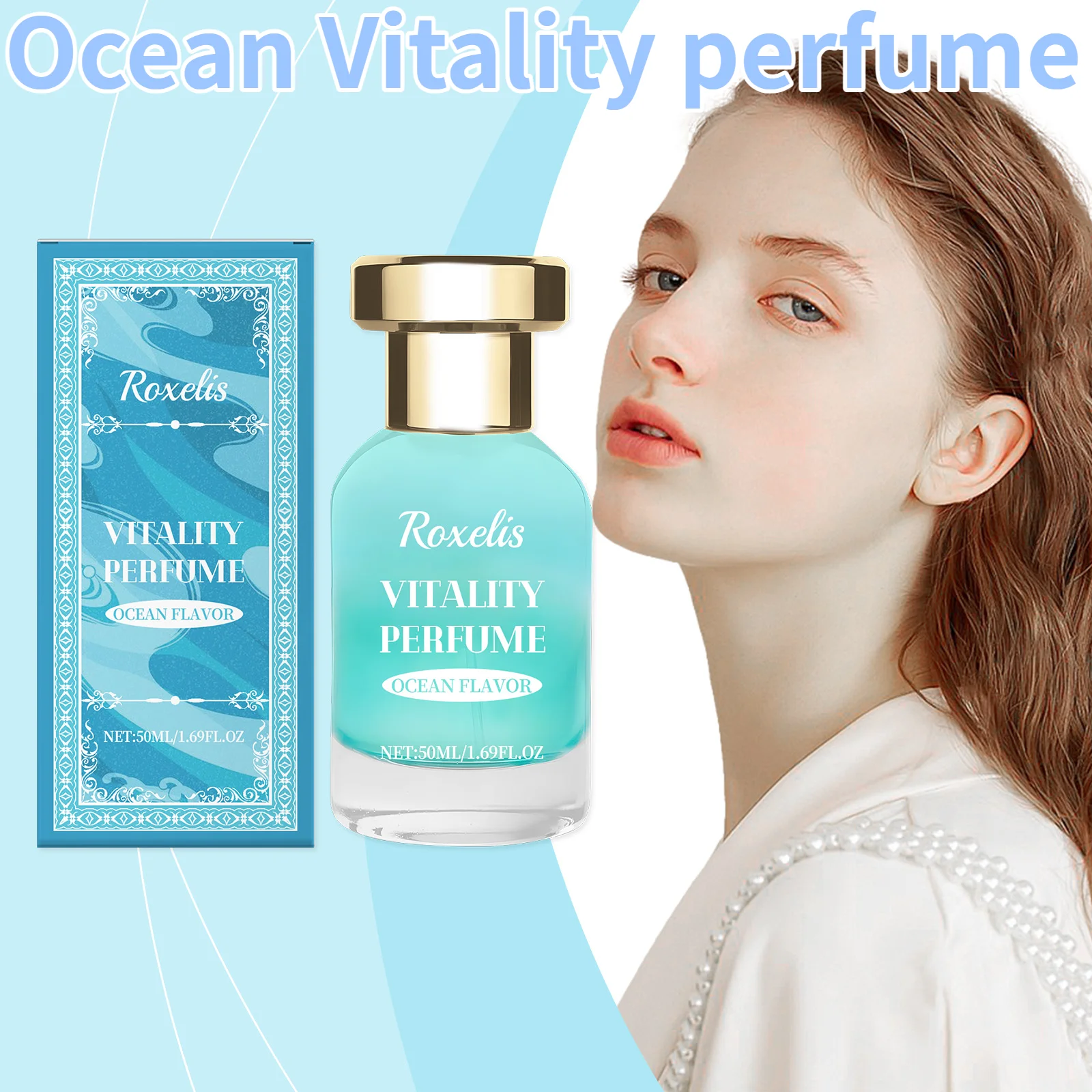 

Ocean Vitality perfume, fresh ocean flavor lasting fragrance light fragrance blue ocean niche fresh fragrance portable fragrance