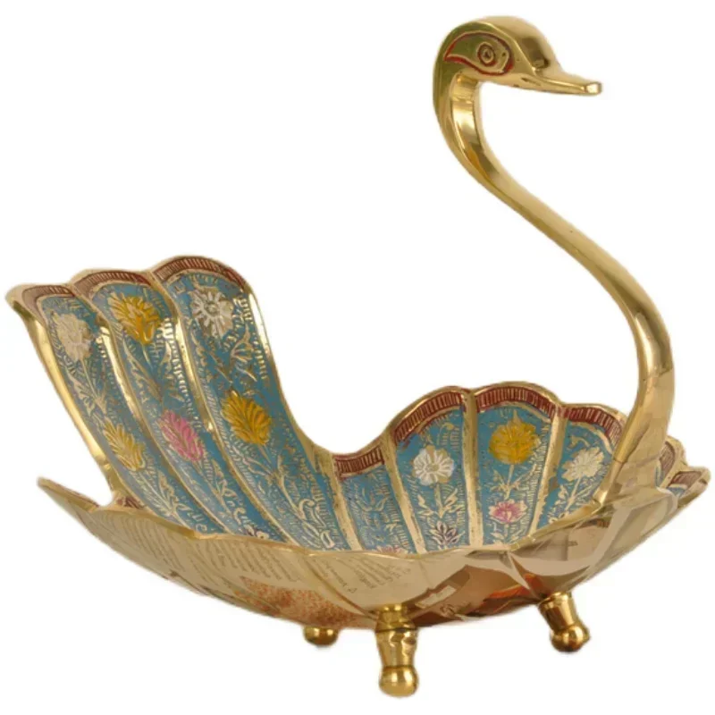 

Hot SalesHandmade Peacock Storage Tray Tea Table Dried Fruit Snack Plate