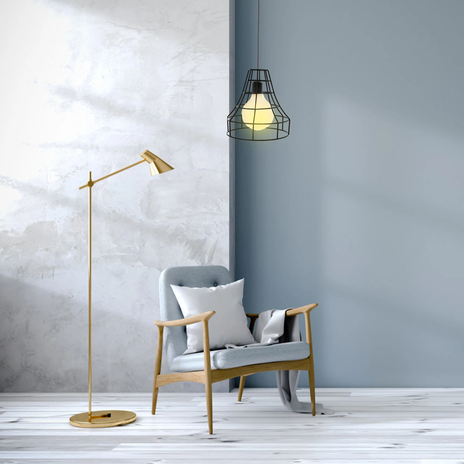 

Retro Birdcage Lampshade Black Iron Wall Light Multifunction Decor Cage Lamp Shade for Home Bar Lighting Accessories