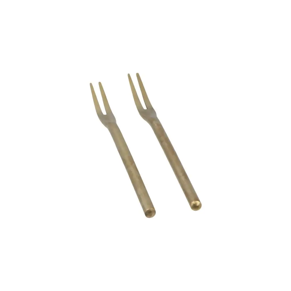 Sanded Thin Pickle Fork Stainless Steel Household Solid Fruit Fork Kitchen Supplies Fruit Toothpick Tableware Utensil