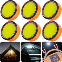 USB Rechargeable LED Camping Light Rechargeable with Magnet Base Power Bank for Outdoor Tent Portable Emergency Lantern Hiking