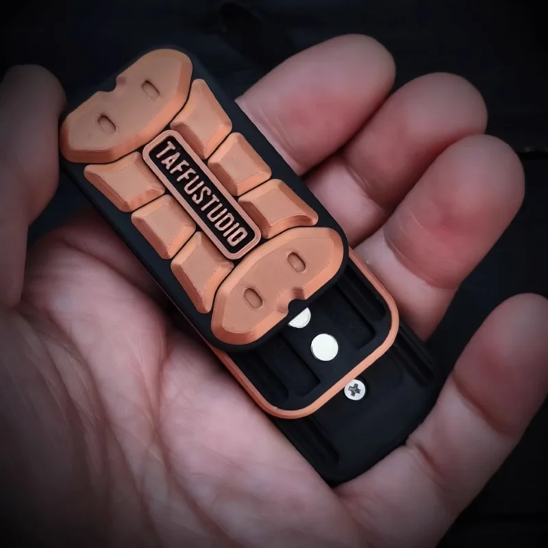 EDC Fidget 마그네틱 푸시 카드 근육 기계 슬라이더 푸시 플레이트 촉각 동전 감각 스트레스 릴리프 장난감 불안 완화