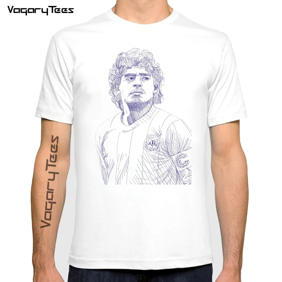 2020 Memorial Legendary Forever 10 short sleeve tops Diego Armando Maradona Tshirts Men Classic O-Neck Fashion short sleeve tops