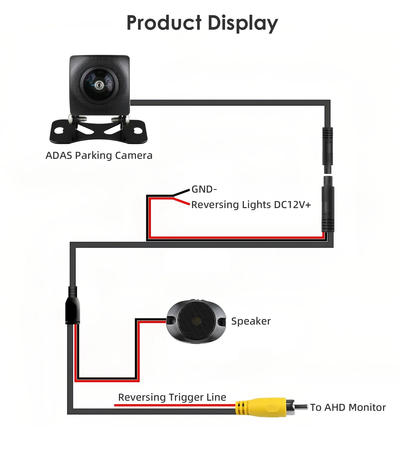 Waterproof 140 150 170 Packing Assistance Night Vision Auto AHD 720P 1080P Parking Reverse Camera Universal Car Rear View Camera