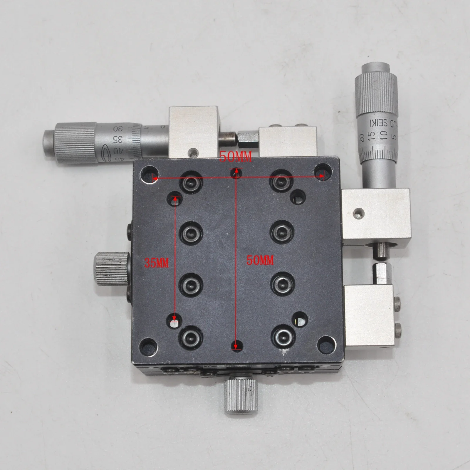XY Axis Two-dimensional CHUO LD-647-S1 R1 Manual High-precision Displacement Translation Sliding Table Integrated Table Aluminum