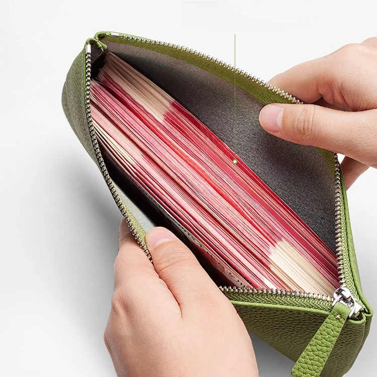 New Fashionable Large Capacity Portable Zipper Wallet Long Style for Men And Women Multifunctional Storage Bag Multi-Purpose ...