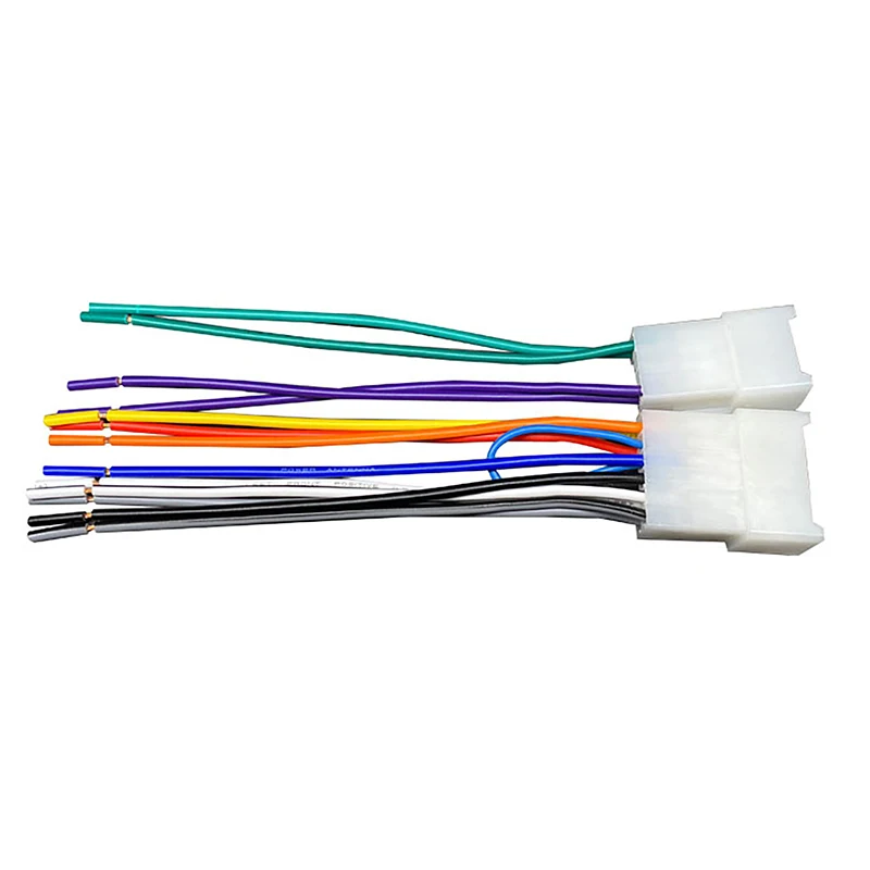 Professional 2Pcs Car Radio Stereo CD Player Wiring Harness Cable Installation Kit for Toyota Car Accessories Supplies Products