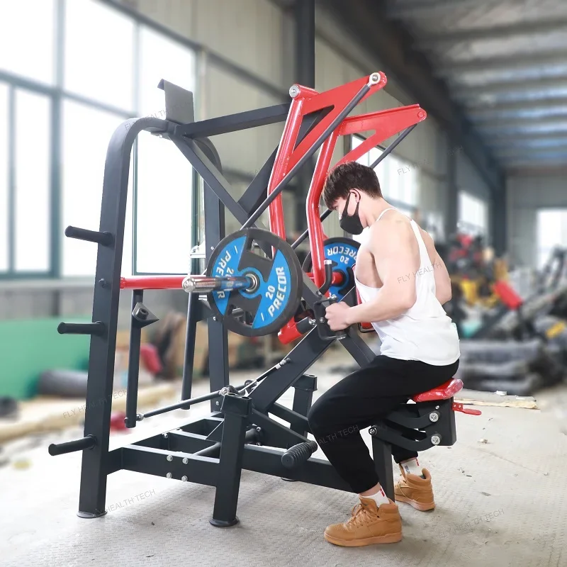 Maszyna LOW ROW Sprzęt fitness Komercyjna siłownia Fitness do ćwiczeń ciała Wytrzymała płyta Ładowane SUPER Sprzęt do ćwiczeń