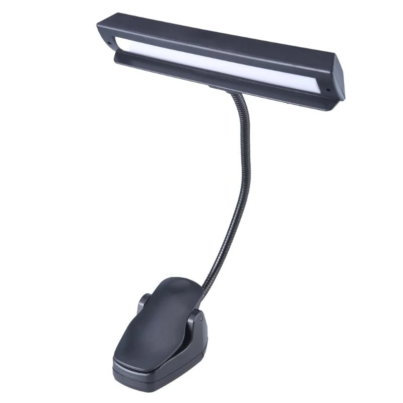 587B Clip On USB LED Desk Light With 3 Adjustable Color 9 Brightness 9 LEDs Flexible