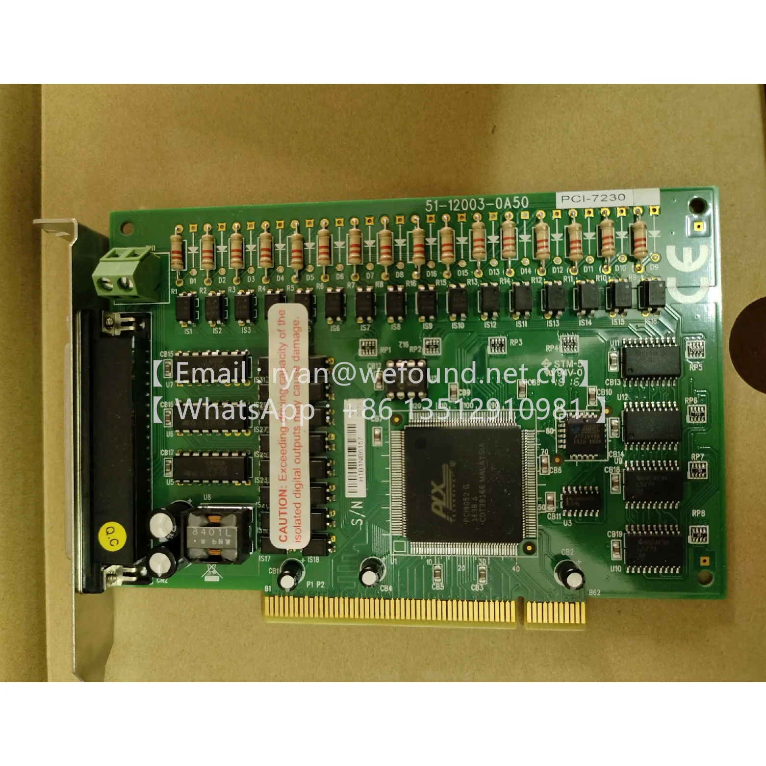PCI-7230  16-CH Isolated DI & 16-CH Isolated DO Card