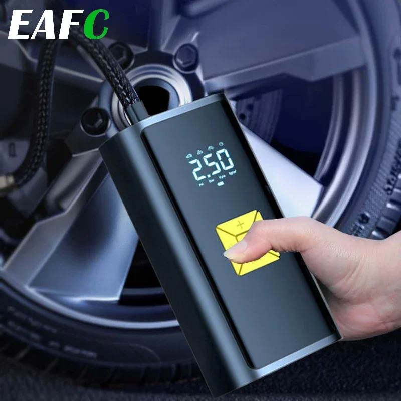 Bomba de Aire Inteligente de 6000mAh y 150PSI - Inflador de Neumáticos Digital, Compresor de Aire Portátil para Automóvil, Motocicleta, Bicicleta e Inflables