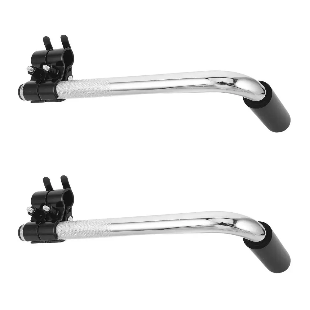 2PCS Stainless Steel Wheelchair Handle Extender Telescopic Easy Installation Wheelchair Extension Handles 300 Lbs Load Capacity
