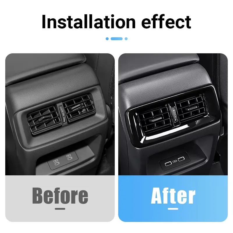 Für Honda CR-V CRV 6. Generation 2023 2024 2025 2026 Hybrid Glänzend Schwarze Stil Auto-Innenverkleidung Zubehör Linkslenker LHD – Detail 12
