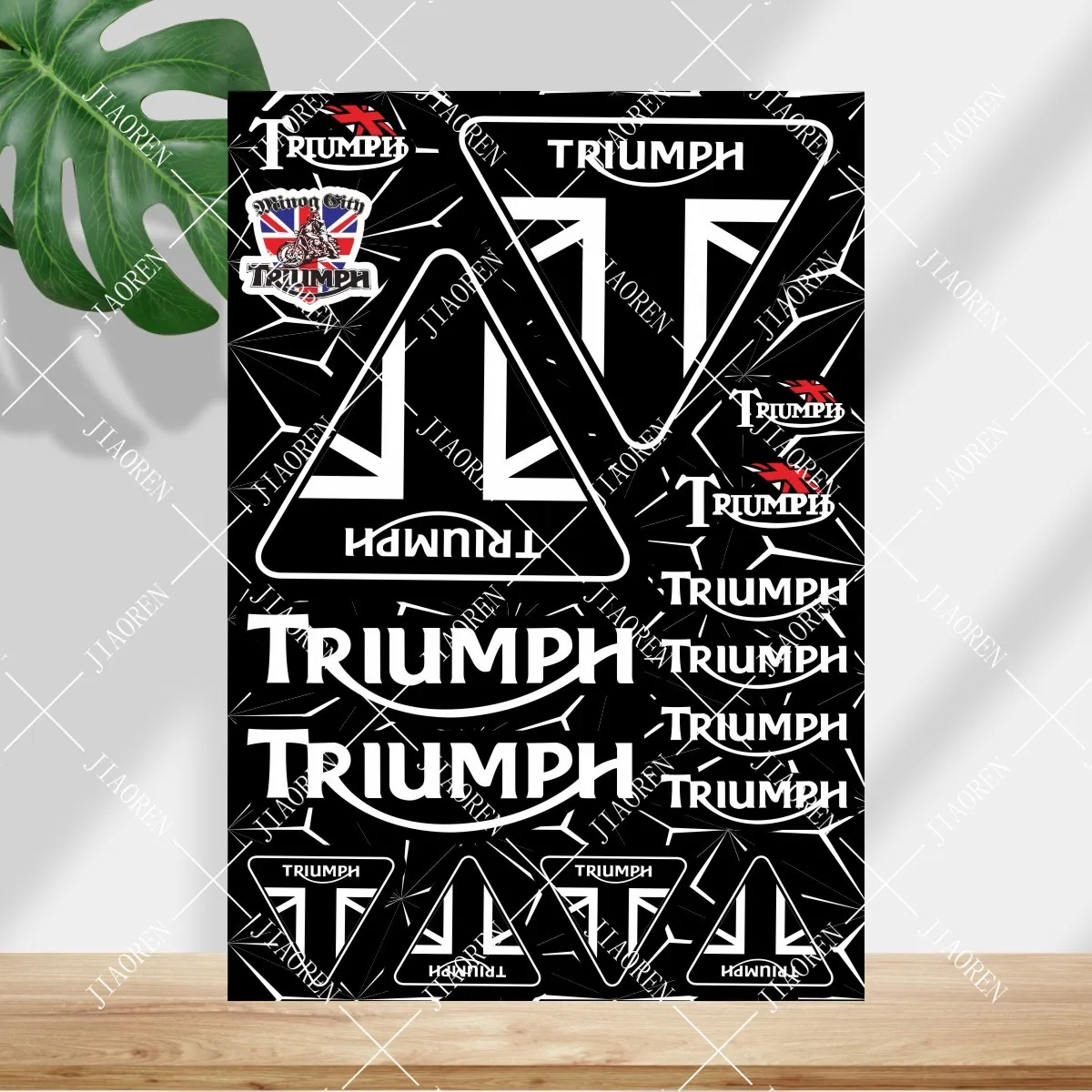 Halloween Triumph Adesivo Logo Moto Serbatoio Casco Decalcomania Kit Riflettente Tiger 800 900 1200 Trident 660 Speed Twin 900