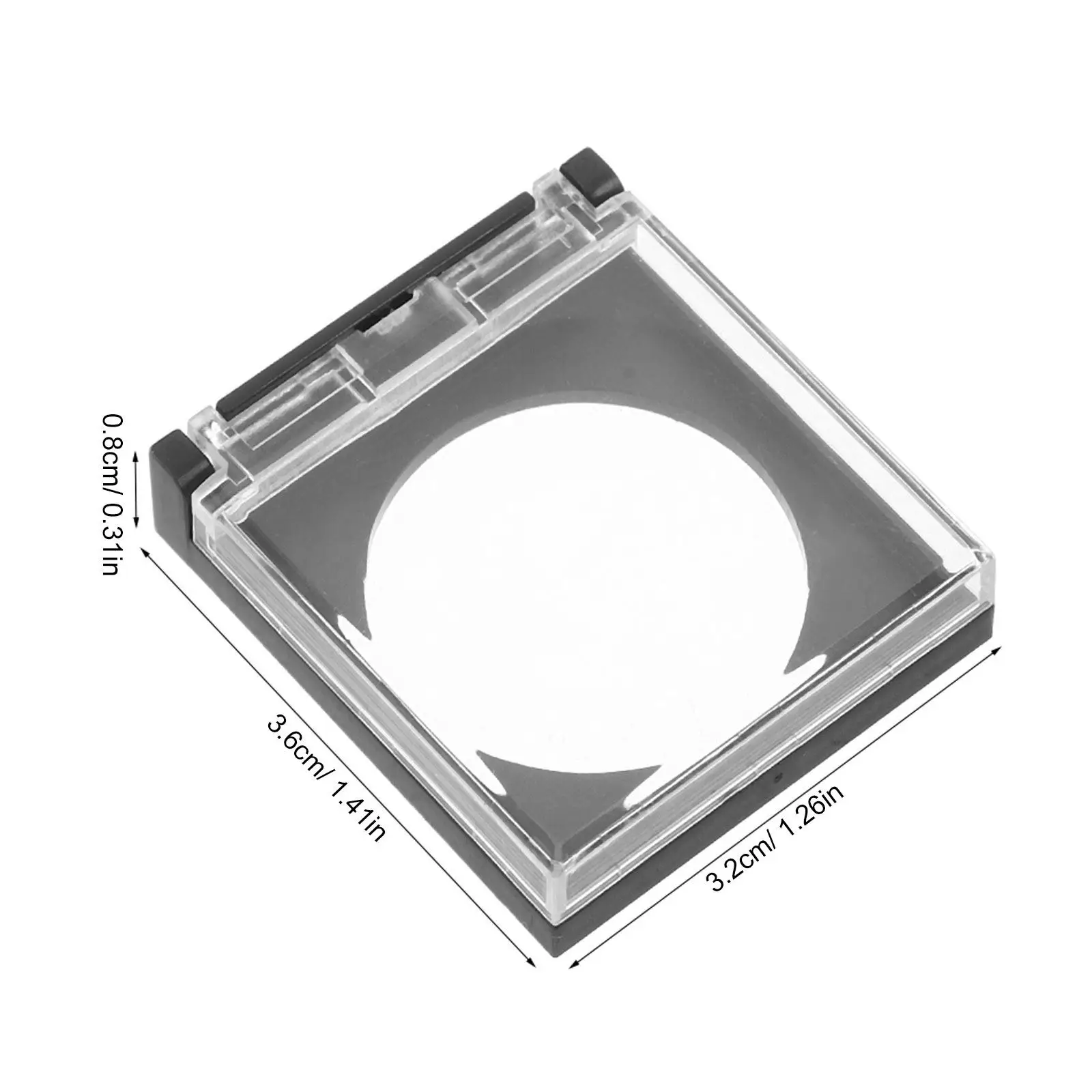 2 Pcs 25mm Computer Start Button Cover Anti Misoperation Power Lock Desktop Tower Accessory Clear Lid Switch Guard