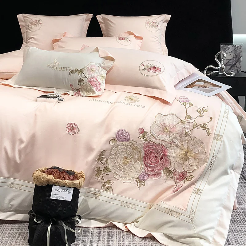 

Comfort Set 4Pieces Sheet Duvet cover&Pillowcases Comforter Set for Bedroom Beddding Sets without Comforter pillow Core