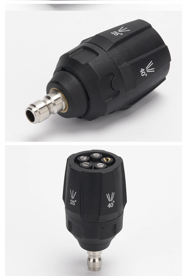 Multifunktionaler 5-in-1-Schnellanschlussadapter, Hochdruck-Turbinendüsenadapter, Hochdruckreiniger-Düsen – Detail 8