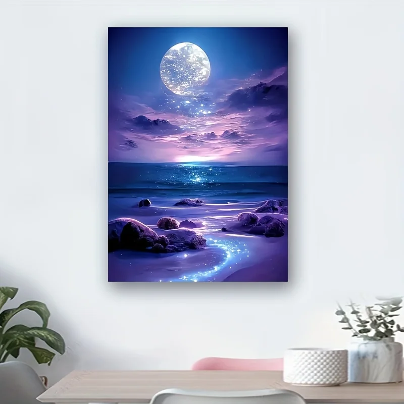 1000 stuks sterrenhemel puzzel - boeiende nachtelijke hemel en oceaan kunst, frameloze puzzel voor volwassenen en liefhebbers, perfect cadeau voor