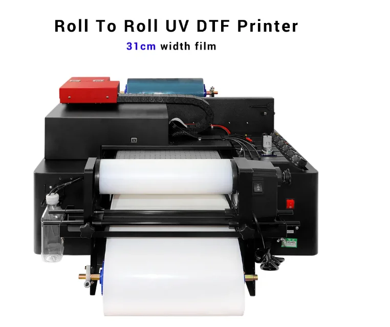 Drukarka UV DTF o wymiarach 31 cm i 12,3 cala do bezpośredniego na folię CX-UVDTF31