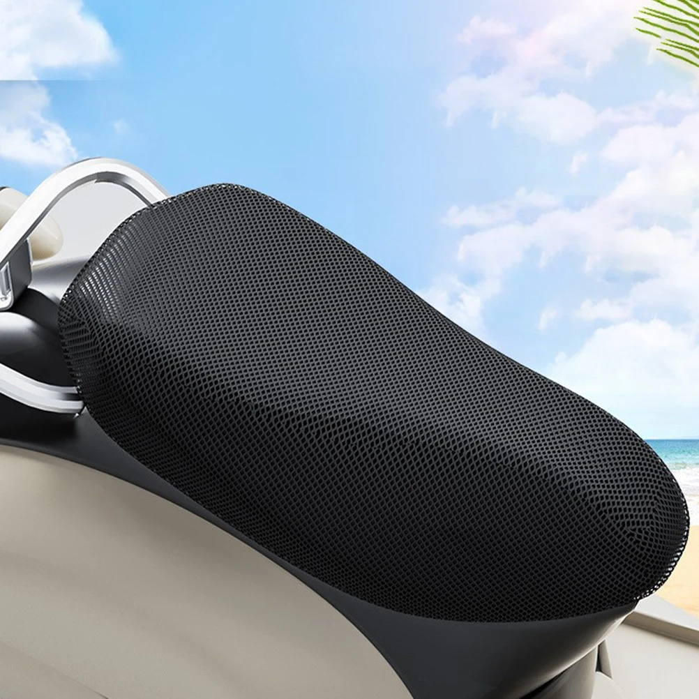 

Summer Sun Protection Electric Vehicle Seat Cover Mesh Waterproof Scooter Motorcycle Cushion Pad Accessories for Women