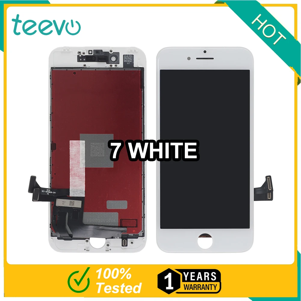 Teevo LCD For iPhone SE 2022 2020 8 7 6s Plus display screen black white touch digitizer assembly replacement wholesale factory