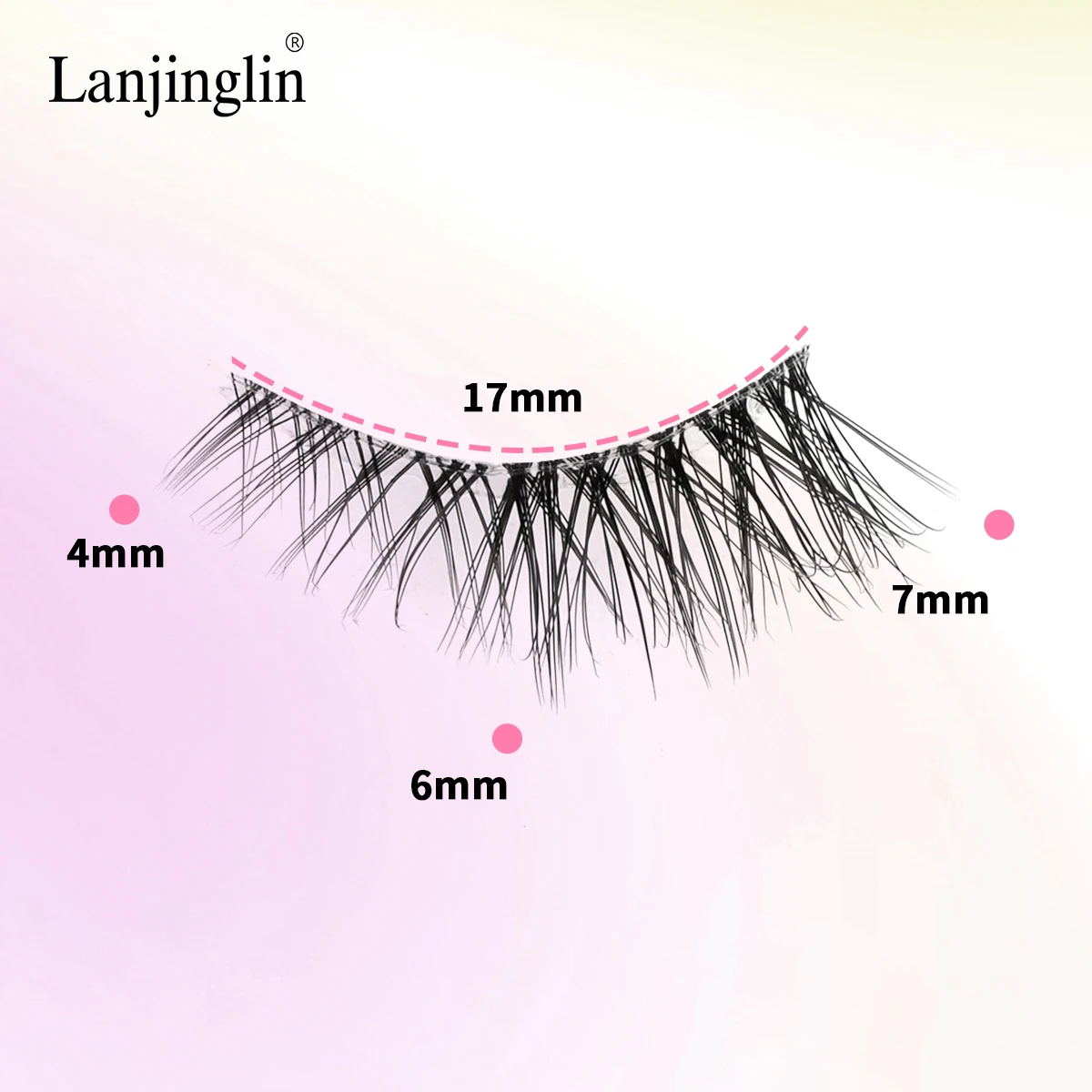 Lanjinglin 3/10 Paar Flauschige Künstliche Wimpern Weiche Halbe Wimpern 3D Nerzhaar-Wimpern Natürliche Faux-Cils Make-up Wispies Augenwimpern