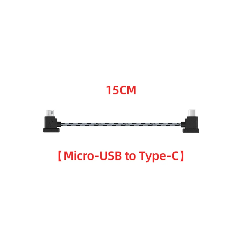 15/30cm Data Cable for DJI Mavic Mini/Mavic 2/Pro/Air/Spark/Mini SE Remote Control Tablet Phone Extension Connector Accessory