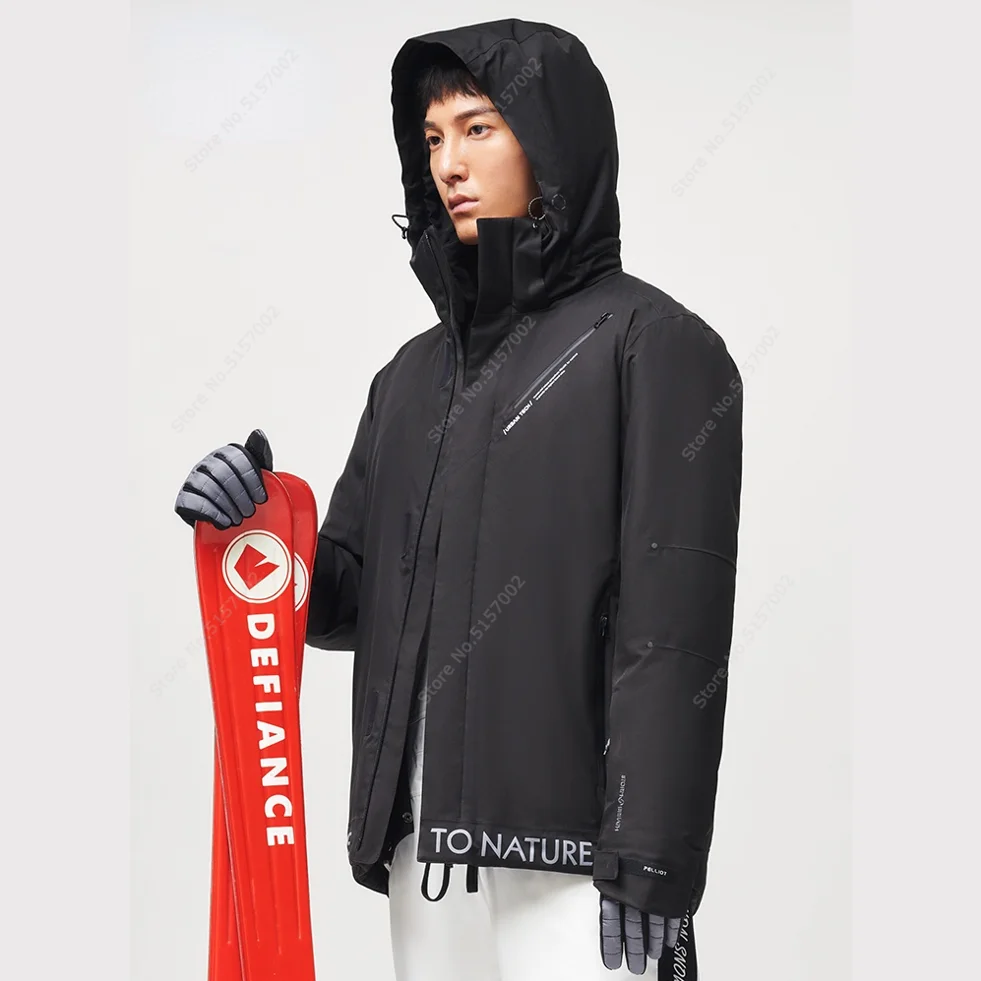 Youpin PELLIOT Ski Suit Winter Jacket Men's WaterProof Breathable Thermal Snowboard Mountaineering Clothes Outdoor Hooded Coat