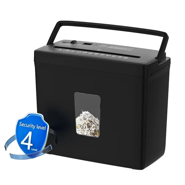 

Home Paper Shredder 5-Sheet Crosscut, P-4 Security with 2.38Gal Basket & 4 Modes, Fast Jam-Proof for Office Use