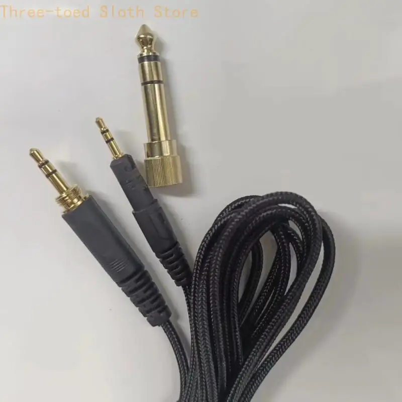 Ersatz-ATH-M50x-Kabel mit 6,35-mm-Adaptern für M40X/M50X/M60X/M70X-Kopfhörer E74A – Detail 3