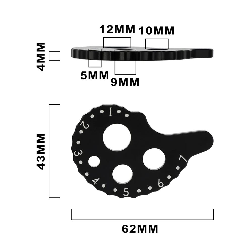 For Yamaha Chain Guide Adjuster Guide Regulator CNC Aluminum For TTR 125 2005 - 2025 Motor Electric Bike Motorbike Parts Summer