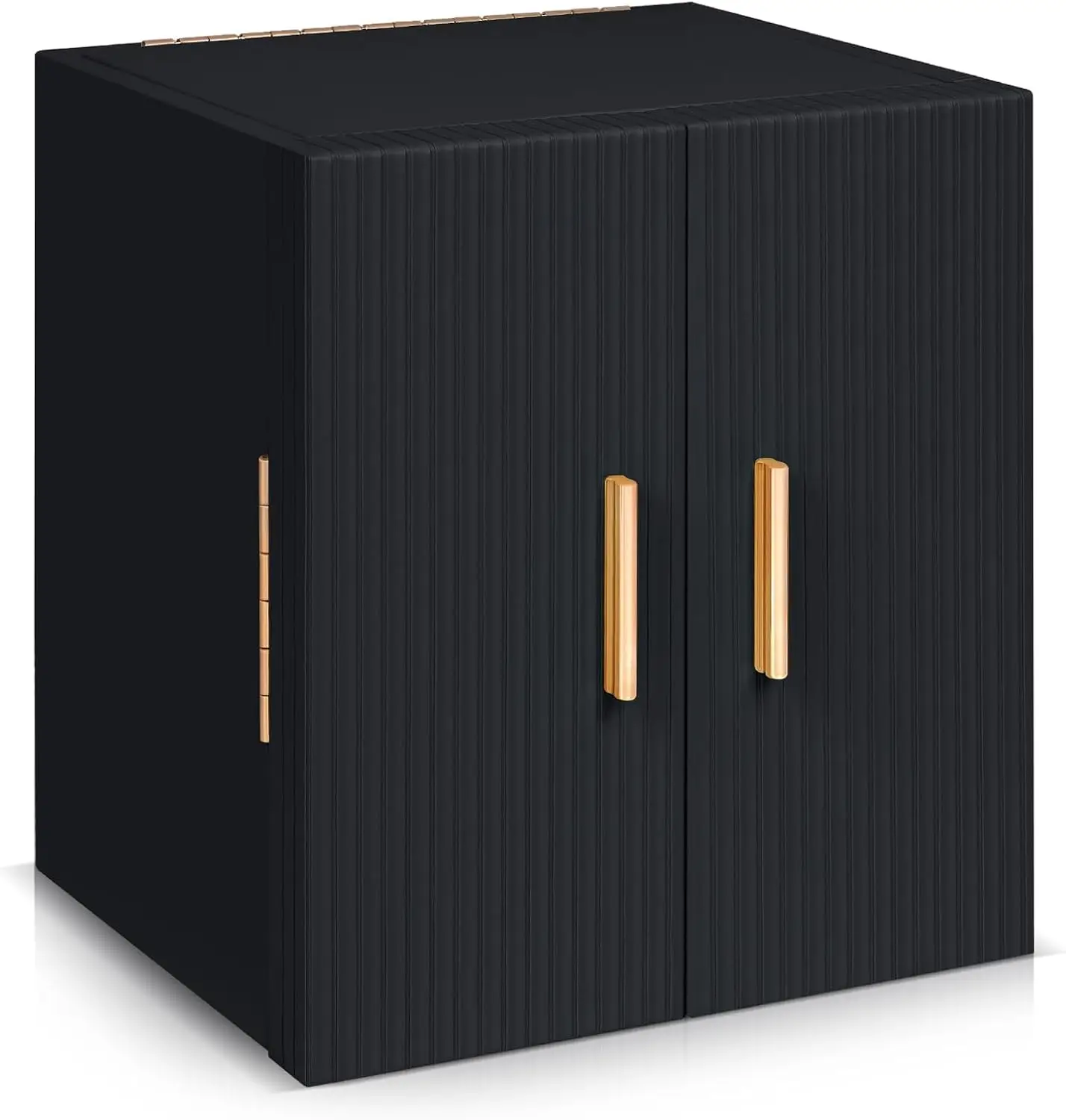 

Large Jewelry Organizer Box with 3 Drawers and Mirror for Necklace Ring Bracelet Watch, Gift Idea, Black