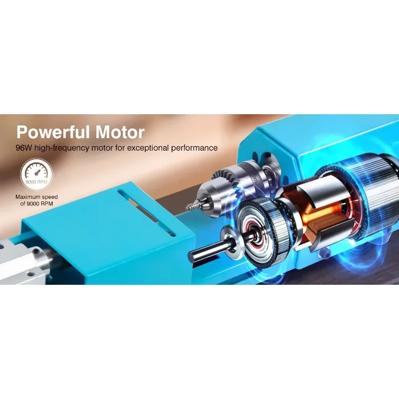 Mini Lathe Machine Micro Processing Equipment Multifunctional Household Wood Lathe